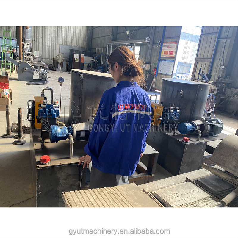 50mm直径 水力バイオマス 木材チップス ストロー 木材ブリケッティングプレスマシン アメリカ スペイン