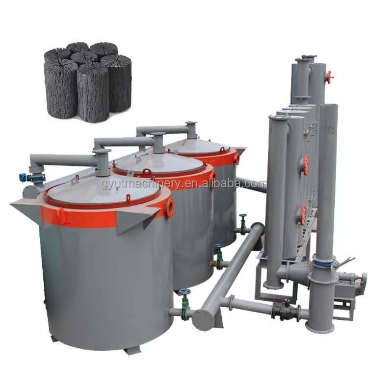 木材ストック 炭化炉 2.4CBM 効率的な容量 30〜50kg 薪