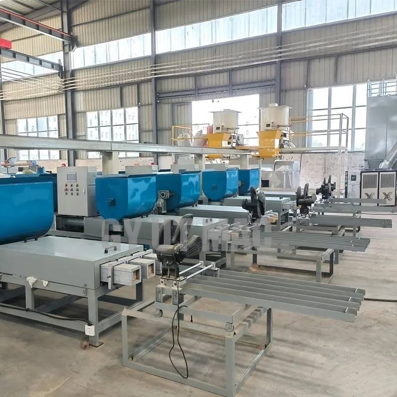 パレットフットブロックプレス機でアメリカの木製パレット製造ライン