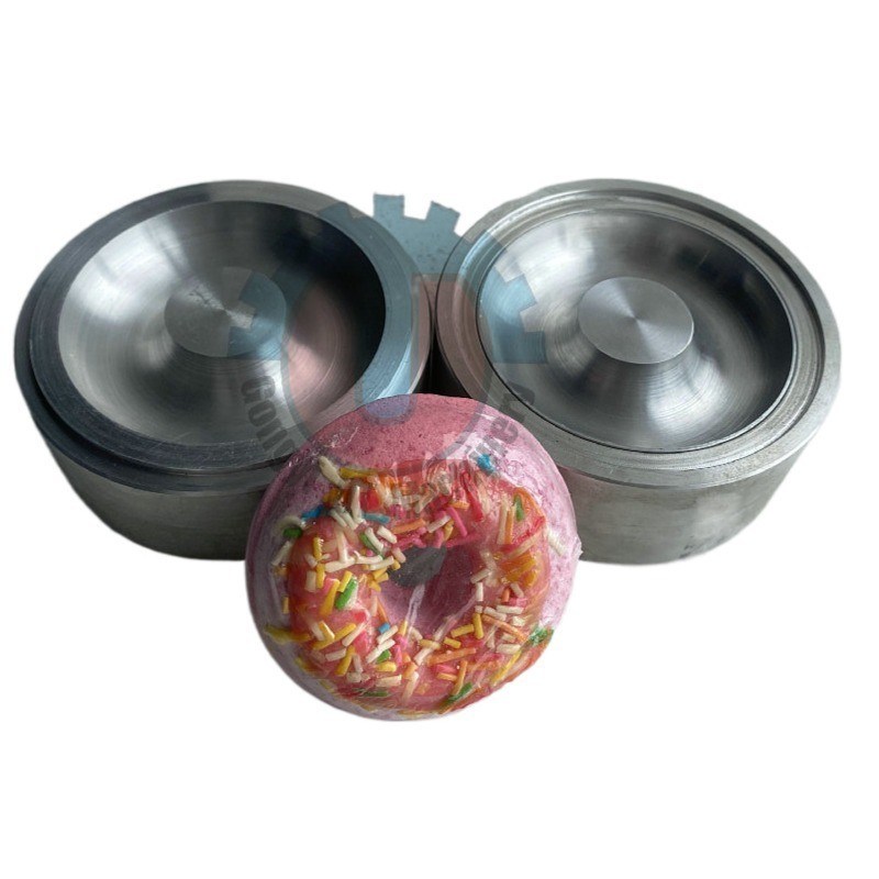 バスボムボール製造機 65mm メタル半球 ローリングエッジバブルバスモールド