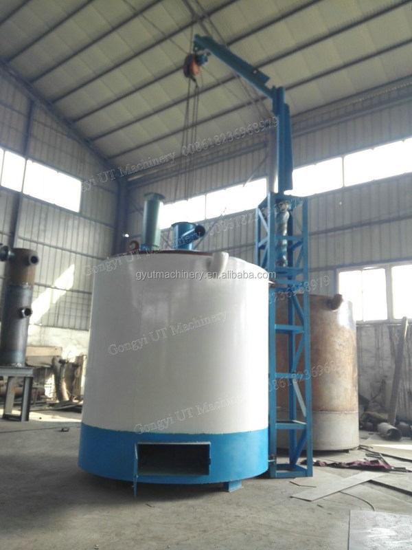 15kw 多機能バイオカーボン炭化炉 木の木材を使ってバーベキュー炭を作る