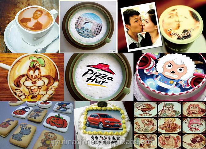 USB2.0高速接続 セルフィーラテアート印刷用の食用インクコーヒープリンター