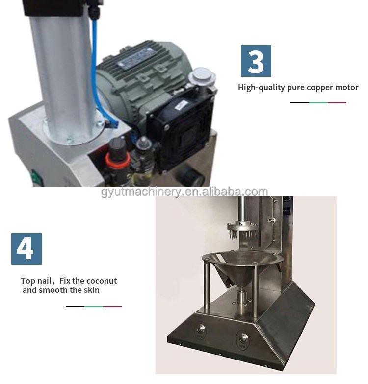 0.8kWのグリーンココナッツピラー トリミングデハスカーで スライバー制作ゲームをアップグレードします