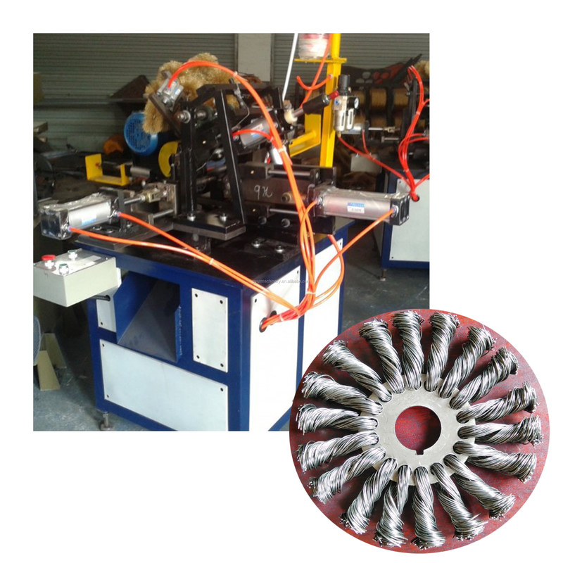 220v 2ホール/h とストリップノットベーブルステンレス鋼鉄ワイヤブラシ製作機械