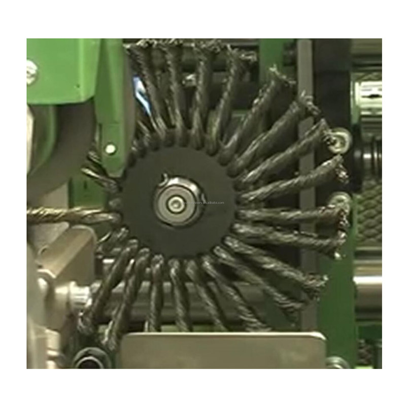 PLC制御の高出力ワイヤ回転ブラシ機 鉄鋼ワイヤホイール生産