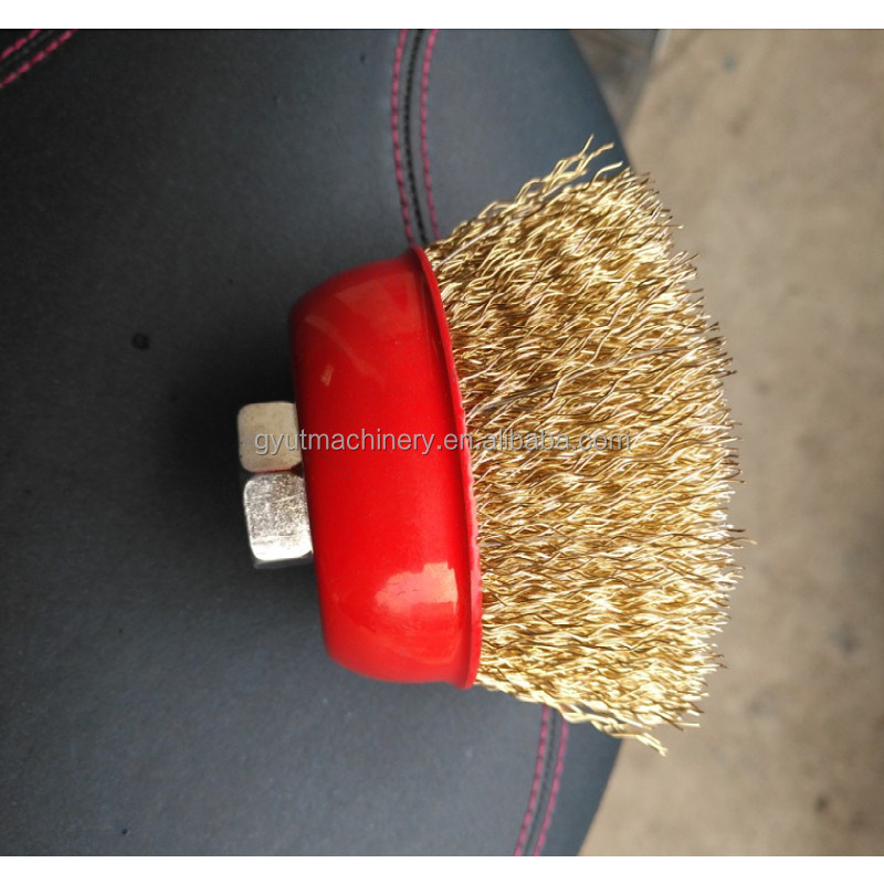 24v DCモーター CNC ロープ用ワイヤホイールブラシ用ブラシ製造機