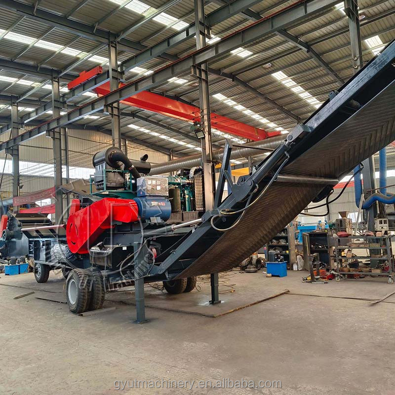 草草と木の枝を処理するための強力な木の切片器 3-5cm 木の切片