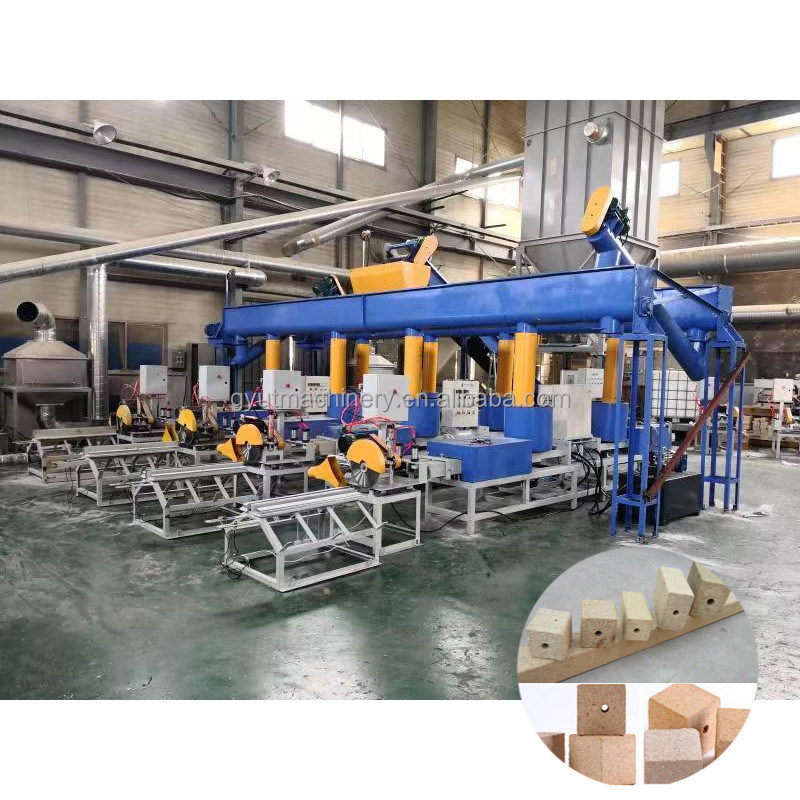 15kW パワー ソープストーブと木材フラッシュのためのヨーロッパの木材パレットブロック製造機械