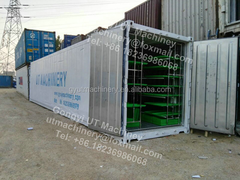 日当たり1000kgの飼料草の生産と大豆ミルク製造のための2400wの水栽培システム